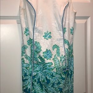 Lilly Pulitzer White & Blue Floral Dress